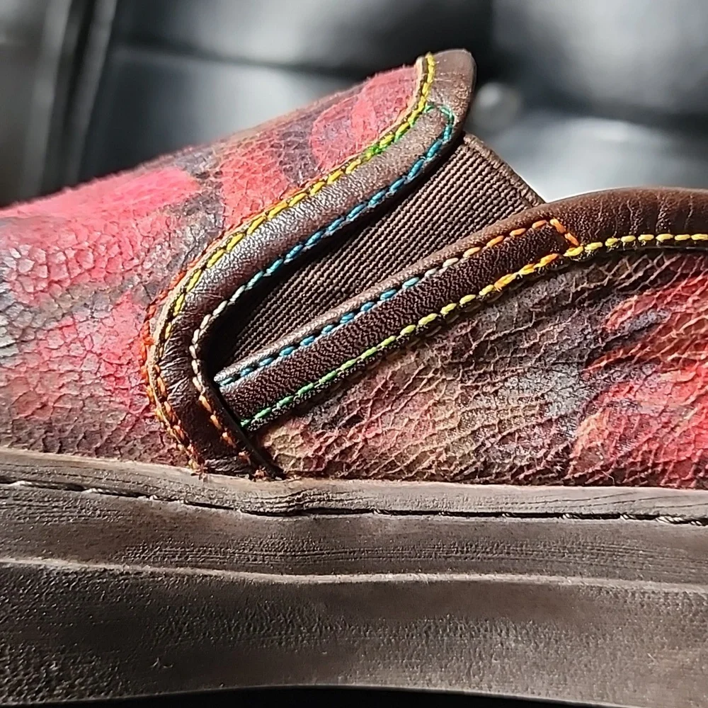 L'Artiste Rosea Spring Step Slip on Sneaker Floral Leather EU 40 - Picture 8 of 11